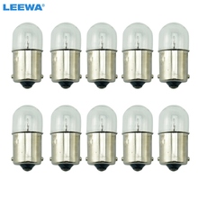 LEEWA-bombilla de cristal transparente para camión, lámpara halógena indicadora automática, T1614 T16 24V5W BA15S 1156, # CA3163, 10 Uds. 2024 - compra barato