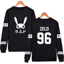 New Fashion Kpop bap b.a.p bunny member name printing o neck hoodie pullover sweatshirt bap fans lovers moletom HOODIES XXS-4XL 2024 - buy cheap