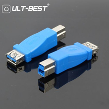 ULT-Best USB 3.0 A Female to B male Printer Adapter Connector USB3.0 Print Converter for printer scaner Blue Color 2024 - buy cheap