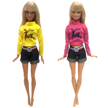 NK Newest Two-Piece Doll Casual Suit Sports Fashion Dress Beautiful Growth For Barbie Doll Best Girl Gift 131A 2024 - buy cheap