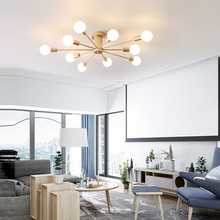 Luzes led de teto para sala de estar, quarto, restaurante, moderna, simples, de ferro, artesanato, iluminação 2024 - compre barato