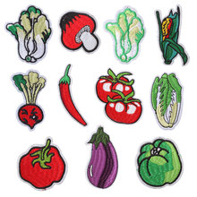 Vegetable Patches for Clothing Iron on Embroidered Sewing Applique Cute Sew on Fabric Badge DIY Apparel Accessories Decoration 2024 - buy cheap