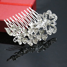 New Wedding Bridal Hairpin Heart Shape Hair Comb Fashion Crystal Hair Clips For Women Headwear DIY Jewelry Accessories Girl Gift 2024 - buy cheap