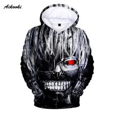Aikooki New Tokyo Ghoul hot sale Men Women 3D Hoodies Sweatshirts Hoodie Casual Tracksuits Fashion Brand  3D Print Hoodie coat 2024 - buy cheap
