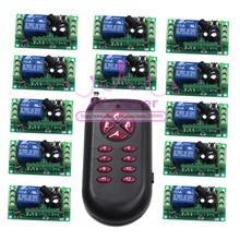 DC 12V 1CH Channel Wireless RF Remote Switch Transmitter and 12pcs Receivers Remote Control Switch 315/433Mhz New 2024 - buy cheap