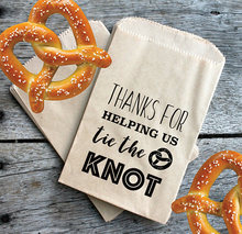 custom name Thanks For Helping Us Tie The Knot wedding Pretzel candy Buffet lolly bags birthday Bakery Cookie goody gift pouch 2024 - buy cheap