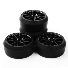 1/10 Wheel Rim Drift Tires RC Drift Tires Wheel Rims for HSP 1:10 RC On-Road Car C12NK+PP0370 6mm Offset 2024 - buy cheap