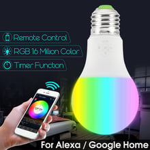 Hot Magic WiFi Smart Light Bulb E27 LED Light Bulb Color Change Dimmable Compatible with Alexa and Google Assistant 7W 4.5W 2024 - buy cheap