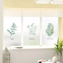 Nordic plant Custom size window Glass Film Door Stickers Stained Privacy Decal bathroom office Sliding door decorative films 2024 - buy cheap