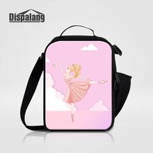 New Design Ballerina Dancing Ballet Print Insulated Lunch Box Lancheira Termica Cooler Lunch Bag For Kids School Food Picnic Bag 2024 - buy cheap