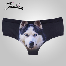 husky black panites for women 3D print  New lady Briefs femme underwear lingerie 2024 - buy cheap