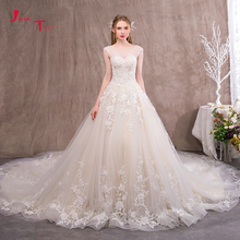 Vestidos de casamento de tule marfim feito sob encomenda simples bruidsjurken aberto para trás vestido de noiva robe de mariee princesa de luxe hochzeit 2024 - compre barato