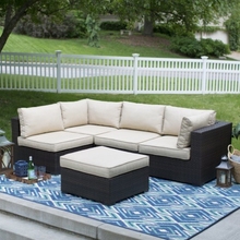 Hot sale simple style garden furniture rattan sofa set official sofa set 2024 - buy cheap