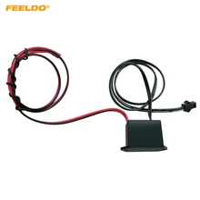 FEELDO 20Pcs 12V DC Car Decoration EL Fibre Neon Glow Lighting Rope Strip Power Driver Inverter 2024 - buy cheap
