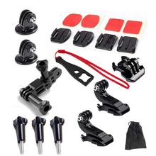 15in1 Grab Bag of Mounts Kit for Gopro HD Hero 4 3+ 3 2 1 /Hero 3 Plus Cameras, Quick Release Buckle+2 PCS Surface J-Hook Buckle 2024 - buy cheap