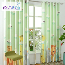 modern green  curtains for bedroom curtains for children baby room curtains blackout cortinas rideaux enfant kids room curtains 2024 - buy cheap