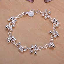 Joyería 925 pulsera de joyería chapada en plata Pulsera de cuentas de uva de moda fina venta al por mayor y al por menor SMTH085 2024 - compra barato