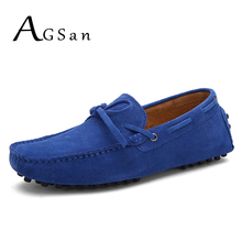 AGSan Luxury Brand Boat Shoes Men Genuine Leather Mens Loafers Moccasins Men Leather Casual Shoes Big Size 38-49 11 12 Loafers 2024 - buy cheap
