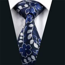 DH-1160 Mens Tie Dark blue Floral NeckTie Silk Jacquard Ties For Men Business Wedding Party Free Shipping 2024 - buy cheap