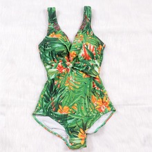 KINGTUT 2019 One Piece Swimsuit Women Summer Hot Sale New Arrival Sexy Beach Green Monokini Swimwear Swim Wear Bathing Suits 2024 - buy cheap