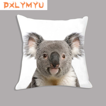 Almofada Travesseiro de pelúcia Koala Bonito Descanso de Lance Decorativo para Sofá Car Home Decor 45 cm x 45 centímetros de Veludo Animais fronha 2024 - compre barato