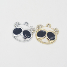 30 PCS high Quality Bear  Enamel Alloy jewelry   Headdress pendants for bracelet necklace DIY jewelry making js1017 2024 - buy cheap