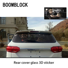 Car Styling Car Rear Windshield Mesh Film One Way Vision Stickers for VW Polo Jetta Toyota Corolla Mercedes Saab Dacia Duster 2024 - buy cheap