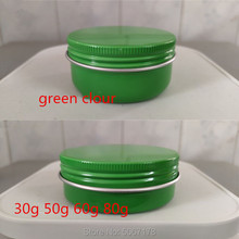 30g 50g Green Sample Bottle Cosmetic Makeup Aluminum Cosmetic Storage Jars Cosmetic Screw Top Sample Containers Travel Useful 2024 - buy cheap