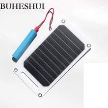 Buheshui 10w solar carregador de telefone móvel portátil painel solar carregador ao ar livre power bank solução sunpower 5pcs shpping livre 2024 - compre barato