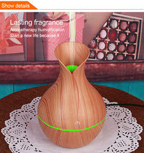 P electric humidifier aroma oil diffuser ultrasonic wood air humidifier USB cool mini mist maker LED lights for home office H 2024 - buy cheap