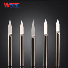 Weitol Metal engraving tool  N 10 pcs/Lot  4mm V Shape Flat Carbide metal Engraving Bits CNC Router Tool 10 degree 0.1mm 2024 - buy cheap