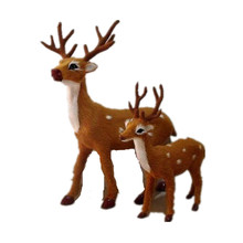 1pc 17cm/24cm simulação veados brinquedo de pelúcia sika veados brinquedo decoração de natal boneca animal presente de natal crianças boneca 2024 - compre barato