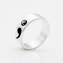 Unisex Stainless Steel Semicolon Jewelry Semicolon Ring Aliexpress Top-selling Accept Drop Shipping YP3920 2024 - buy cheap