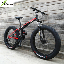 X-frontal roda de bicicleta dobrável, aro de 24/26 com quatro conectores, velocidades 7/21/4.0, mountain bike de montanha 2024 - compre barato