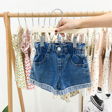 Fashion Causal Baby Girl Denim Skinny Jeans Shorts Summer Toddler Kid Baby Girls Shorts for 2-7 Years Children High Waist Shorts 2024 - buy cheap