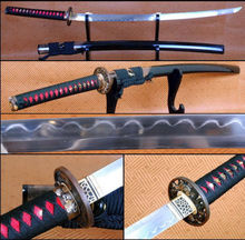 Full Tang Clay tempered Fold Steel Blade Japanese Samurai Sword KATANA Sharp 820 2024 - buy cheap