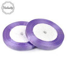 1 Roll Lavender 25 Yards 1/4" 6mm Satin Ribbon Sash Gift Bow Craft Wedding Party Supplies Event Anniversary Banquet Decoration 2024 - buy cheap