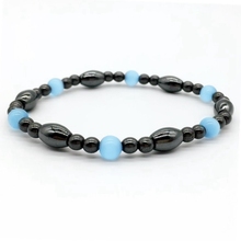 Women Black Cool Magnetic Bracelet Beads Hematite Stone Therapy Health Care Magnet Hematite Beads Bracelet Men's Jewelry 2024 - buy cheap