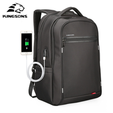 Kingsons-Mochila multifunción con carga USB para hombre, morral para ordenador portátil de 17 pulgadas, morral de viaje para adolescentes 2024 - compra barato