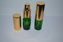 6pcs 10ml Green Glass Spray Bottle Refillable Cosmetic Glass Atomizer Portable Travel Perfume Spray Bottle Gold Cap 2024 - buy cheap