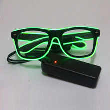 Fiesta Gafas Led intermitente Gafas emisor de luz de forma brillante Festival Gafas Led baile fiesta Dj fiesta Decoración 2024 - compra barato