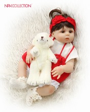 NPKCOLLECTION Bebes Reborn Girl Doll Full Silicone Vinyl 48CM Realistic Princess Baby Toy Doll For Children's Day Gifts Playmate 2024 - buy cheap