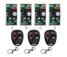 Controlador de Radio AC220V 1Ch con cableado simple, interruptor de Control remoto RF Relé inalámbrico, 315 MHZ, 433 MHZ, 3 Transmisor + 4 receptor Controlador de Radio AC220V 1Ch con cableado simple, interruptor de Control remoto RF Relé inalámbrico, 315 MHZ, 433 MHZ, 3 Transmisor + 4 receptor