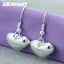 925 Silver Fashion Heart Drop Earrings For Women Fashion Jewelry 2024 - buy cheap