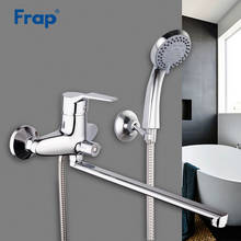 Frap New Arrival 1 Set Bathroom Faucet Chrome Finished Tap 35cm Rotation Long Nose Cold and Hot Water Mixer Single Handle F2263 2024 - buy cheap