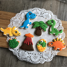 3d dinossauro molde de biscoito diy criativo cozimento cortadores biscoito jurássico tema parque festa ferramentas decoração acessórios cozinha 2024 - compre barato