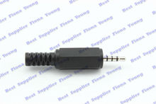 5 pcslot Boa Qualidade Para 4mm cabo de 4 Faixas 2.5mm Macho Plug Adapter Áudio Estéreo Conector de Borracha Livre grátis 2024 - compre barato