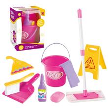 Simulation Mini Cleaning Tool Play House Broom Mopping Bucket Toy Set For Children Boy Girl Toys For Children Carrinho De Ferro 2024 - buy cheap