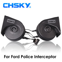 CHSKY автомобильный рожок типа улитки для Ford Police Interceptor 2013 до 2017 12В громкость 110-129дб Авто Рог Высокий Низкий Klaxon 2022 - купить недорого