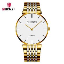 New Fashion Luxury Brand CHENXI TOP Men Gold Watches Men's Waterproof Stainless Steel Quartz Watch Male Clock Relogio Masculino 2024 - buy cheap